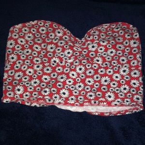 Floral tube top